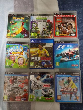 Pack 9 Juegos PS3: Rayman, LEGO, PES, F1...