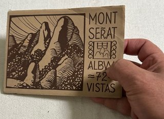 Años 40 Montserrat folleto y emblema, catalanismo