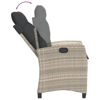 Sillón de jardín de ratán con cojines incluidos