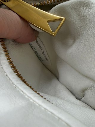 Bolsa Bottega Veneta Jodie Puffer Blanca