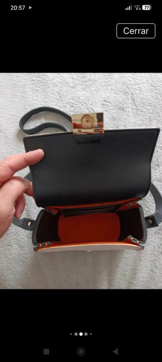 Bolso Parfois blanco y negro