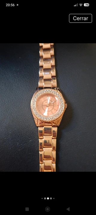 Reloj Vernier Oro Rosa con Cristales