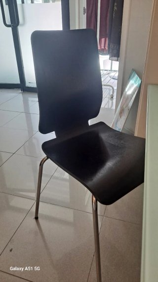 Mesa de salón cristal 160cm y 6 sillas.