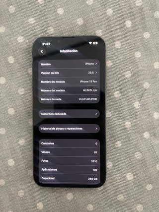 iPhone 13 Pro 256GB Grafito