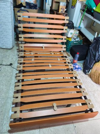 Somier Láminas Articulado Madera y Metal