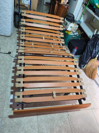 Somier Láminas Articulado Madera y Metal