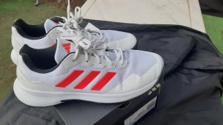 Zapatillas Padel Adidas Gamecourt 2.0 Naranja/Blan