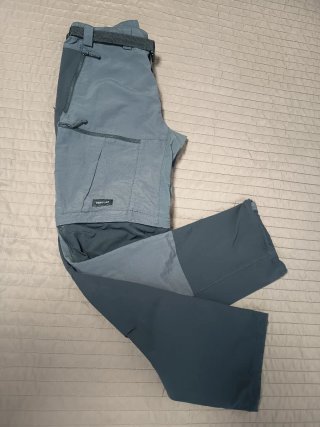 Pantalón Forclaz MT500 convertible gris
