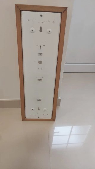 Candeeiro de teto madeira e vidro