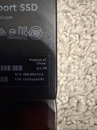 WD Passport SSD 512GB