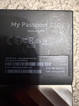 WD Passport SSD 512GB