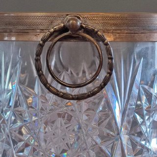 Secchiello vintage Champagne Cristallo argento 800