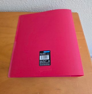 Carpeta/archivador anillas (rojo)