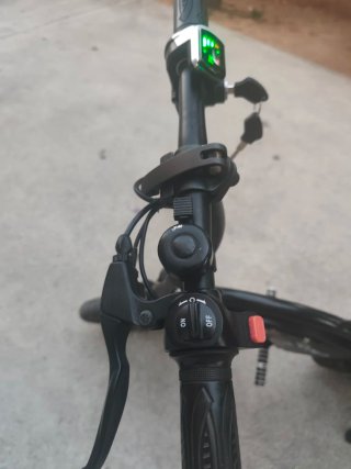 Bicicleta Eléctrica Plegable Negra