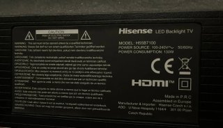 TELEVISIÓN HISENSE 55 PULGADAS LED BACKLIGHT