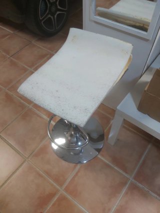 Pata de taburete elevable cromado
