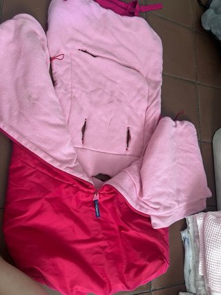 Saco universal para cochecito color rosa