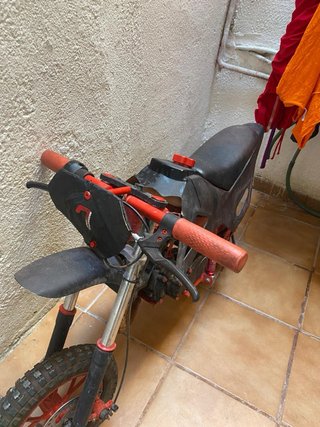 Mini Moto Infantil Roja y Negra