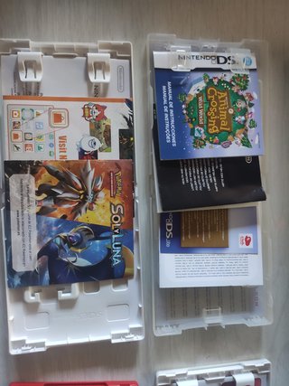 Cajas Juegos Nintendo 3DS y DS con manuales