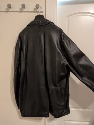 Abrigo Piel Cortefiel XXL Negro