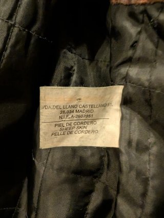 Abrigo Piel Cortefiel XXL Negro