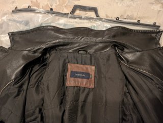 Abrigo Piel Cortefiel XXL Negro