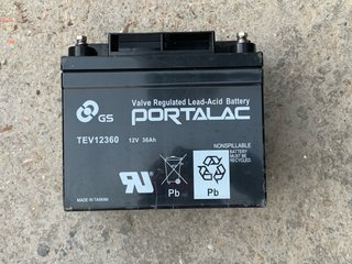 Batería GS PORTALAC TEV12360 12V 36Ah
