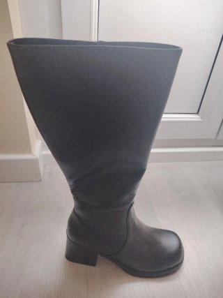 Botas altas negras con plataforma