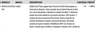 Casio Privia PX-S7000 HM