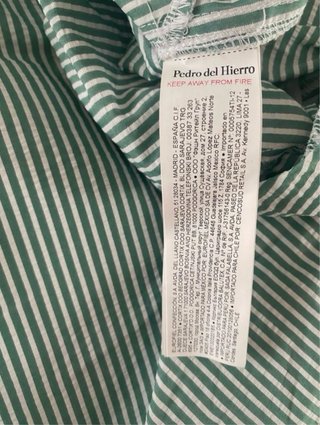 Bañador rayas verde y blanco Pedro del Hierro