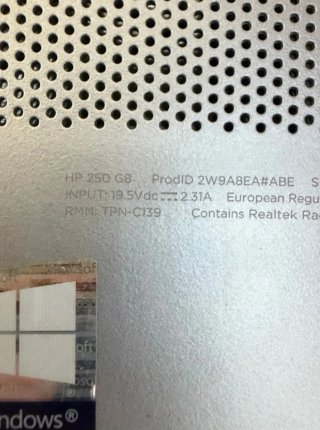 Portátil HP 250 G8 i3-11th / 8GB RAM / 256GB SSD