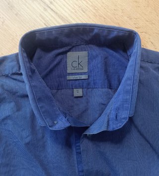 Camisa Calvin Klein Hombre Talla L Azul