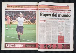 Diario Marca original Mundial 2010 Campeones