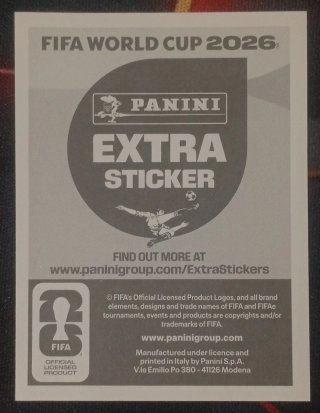 Carta Mbappé Extra Sticker Mundial 2026 Morada