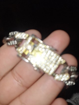 Pulsera de eslabones con diamantes