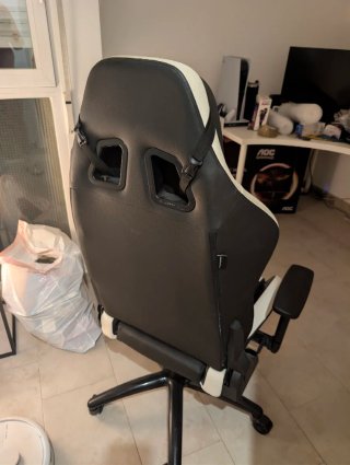 Silla Gaming New Skill Negra y Blanca