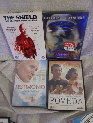 Pack 4 Películas DVD: The Shield, The Jacket, Test