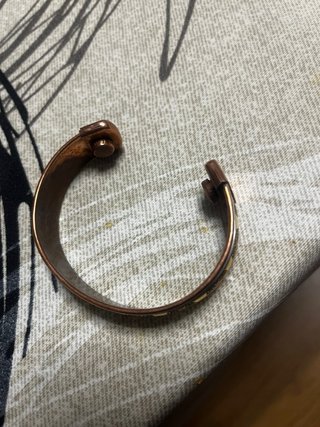 Pulsera Cobre y Plata Diseño Círculos