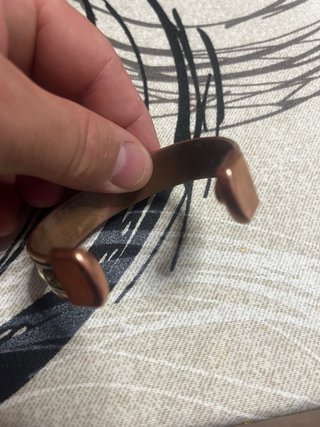 Pulsera Cobre y Plata Diseño Círculos