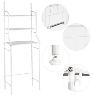 Scaffale Salvaspazio Bagno Bianco