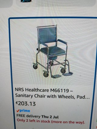 Se vende silla de ruedas y orinal