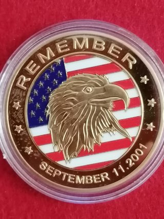 Moneda Conmemorativa Torre Gemela Sept 11 2001