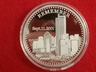 Moneda Conmemorativa Torre Gemela Sept 11 2001