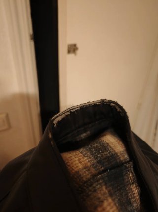 Chaqueta negra de cuero sintético forrada, ZARA, S