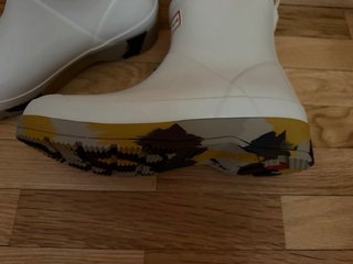 Botas de agua Hunter multicolor blancas