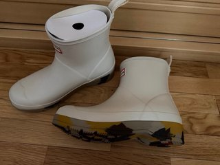 Botas de agua Hunter multicolor blancas