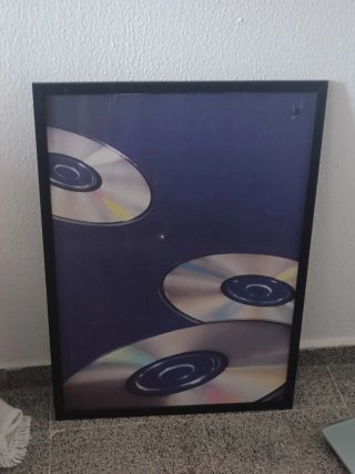 Cuadro CDs Lámina Mid Century Retro Futurist 50x70