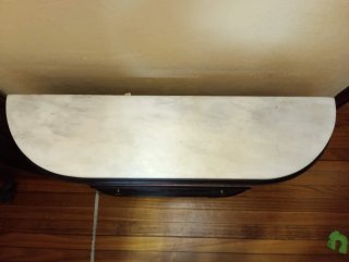 Mueble antiguo vintage madera mármol