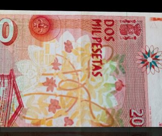 Billete 2000 pesetas 24 abril 1992