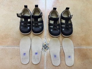 Sandalias cangrejeras niño/niña azul marino